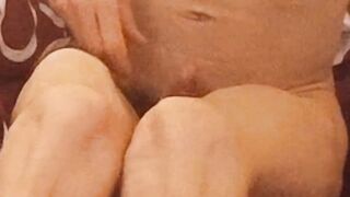 Slow torched tease of ridged band under foreskin twink edge