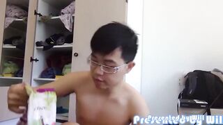 Naked Asian Twink Streams His Raw Solo Showcase
