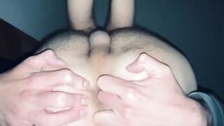 Twink virgin gagging his tight hole playing with his asshole fingering raw anal
