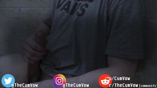 Twink Asian Jerks Thick Cock Hard before Cum Explosion in 120 FPS Slow Motion