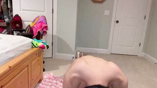 Solo Warmup workout destroys twink jock tight body