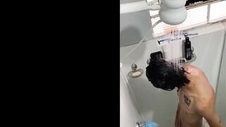 Twink's white soaked underwear ruined by cum
