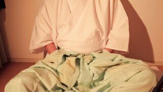 Priest strips for private prayers while worshipping his own stiff cock in sacred robes
