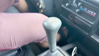 Asia Boy Vehicle Gushes Filthy Rough Cream