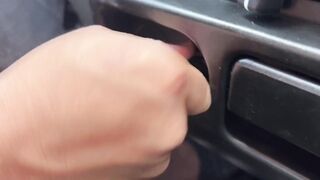 Asia Boy Vehicle Gushes Filthy Rough Cream