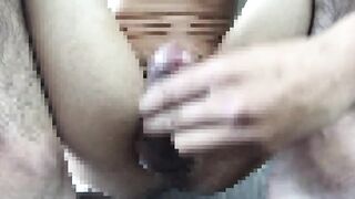 Amateur college twink strokes his thick cock raw and sloppy on camera