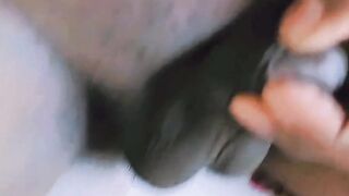 Destroyed by a useless tiny little dick gay sissy POV solo sloppy mess