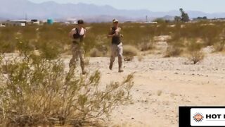 Army jocks cumshot deepthroat bareback in secret tent