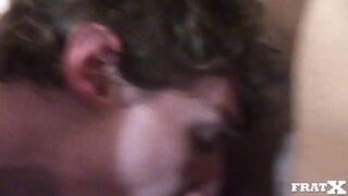 Slipped the rim raw college gangbang cum on ass deep anal