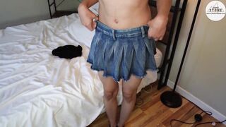 Femboy Stepbro Bubblz gets stripped and fucked raw after losing game BBW