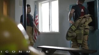 JJ Knight and Jimmy Fit ease up after shift by sucking each other's cocks raw bareback
