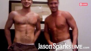 Muscular top wrecks wet throated brunette live on cam