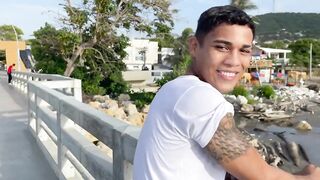 Latino muscle boy Lucian Reed destroys with his gushing hot body