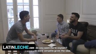 Jonas Matt demolishes Rodrigo El Santos Latin cock while his boyfriend watches gagging raw
