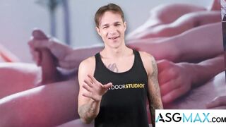 Big massive cock stuffed deep in roommate's tight ass raw bareback