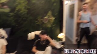 British lads take turns fucking each other raw missionary style