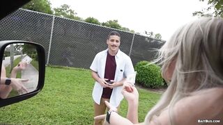 Shy Fucker Finally Takes Huge Cock For Cash Choked On Swallow