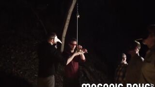 Barebacked big dicked MasonicBoys DILF Tucker Barrett wrecks innocent twink raw