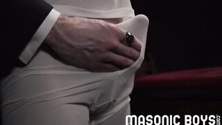Cute Grant Ducati gets brutally bred raw by a huge suited DILF