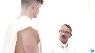 Cute Grant Ducati gets brutally bred raw by a huge suited DILF