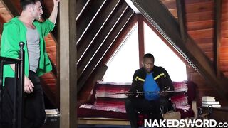 NakedSword Michael Boston Andre Donovan Wild BBC Ride Rough Raw Bareback Breeding