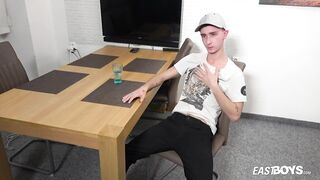 Gushing from Kostas Odet's brutal hairy teen cock