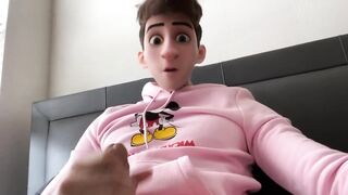 Filtred Twink Gags Pillow With His Big Cocks
