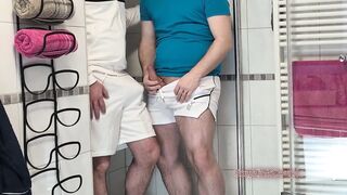 Gay piss fuck slams cum chokes golden shower