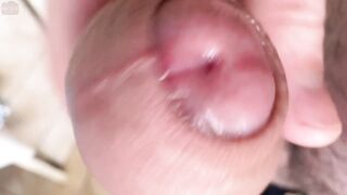 Daddy's thick uncut cock squirts all over you while he moans filthy dirty talk