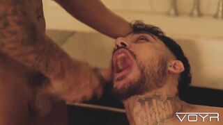 Markin Wolf XXL hard fuck in the bathtub raw latino porn