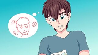 You Filthy Dirty Boy anime hentai gets soaked by cumshot on sweaty underwear humping