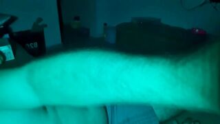 3 vibrators at once guy gushes cum through boxers