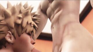 Pumpkin pie destroyed my ass Deku Kacchan 3D gay twink blowjob