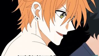 Boyfriend's throbbing dick rubs my ass through stolen panties hentai yaoi