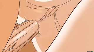 Boyfriend's throbbing dick rubs my ass through stolen panties hentai yaoi
