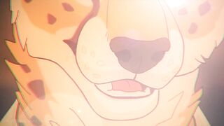 Office cheetah gets railed raw in furry gay animation