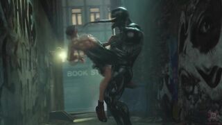 Venom x Deadpool huge cock animated gay public creampie