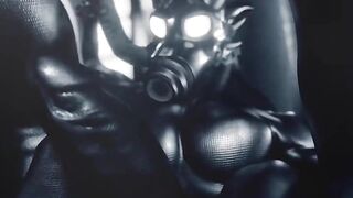 Druth’s latex drenched cock worshipped while gas masked furries grow thick