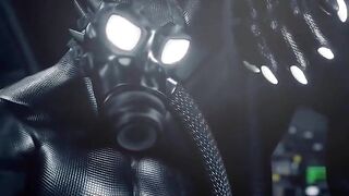 Druth’s latex drenched cock worshipped while gas masked furries grow thick