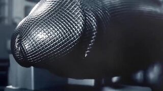 Druth’s latex drenched cock worshipped while gas masked furries grow thick