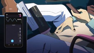 Gay anime yaoi animation gets destroyed by Lovense Solace Pro cum overload