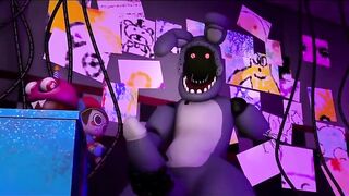 Bonnie gets destroyed jerking off for the crowd animation