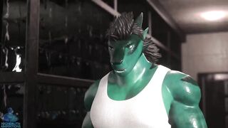 Cock hungry druth bomber grows throbbing furry cock in hungry animation