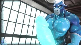 Cock hungry druth bomber grows throbbing furry cock in hungry animation