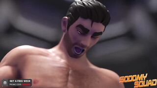 Twink’s tight hole ruined by monster cock big dick face fuck raw gay cartoon