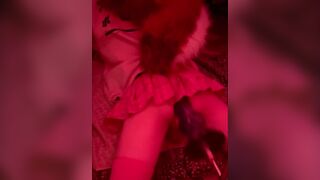 Femboy fox ruined with thick creampie anal pounding
