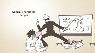 Yuji and Megumi destroyed gushing raw dorm anal hentai