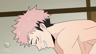 Yuji and Megumi destroyed gushing raw dorm anal hentai