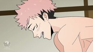 Yuji and Megumi destroyed gushing raw dorm anal hentai
