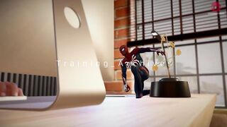 SpiderMan XXX with Deadpool training archives bareback gay animation